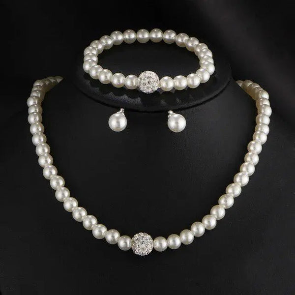 Pearl Beaded Jewelry Set